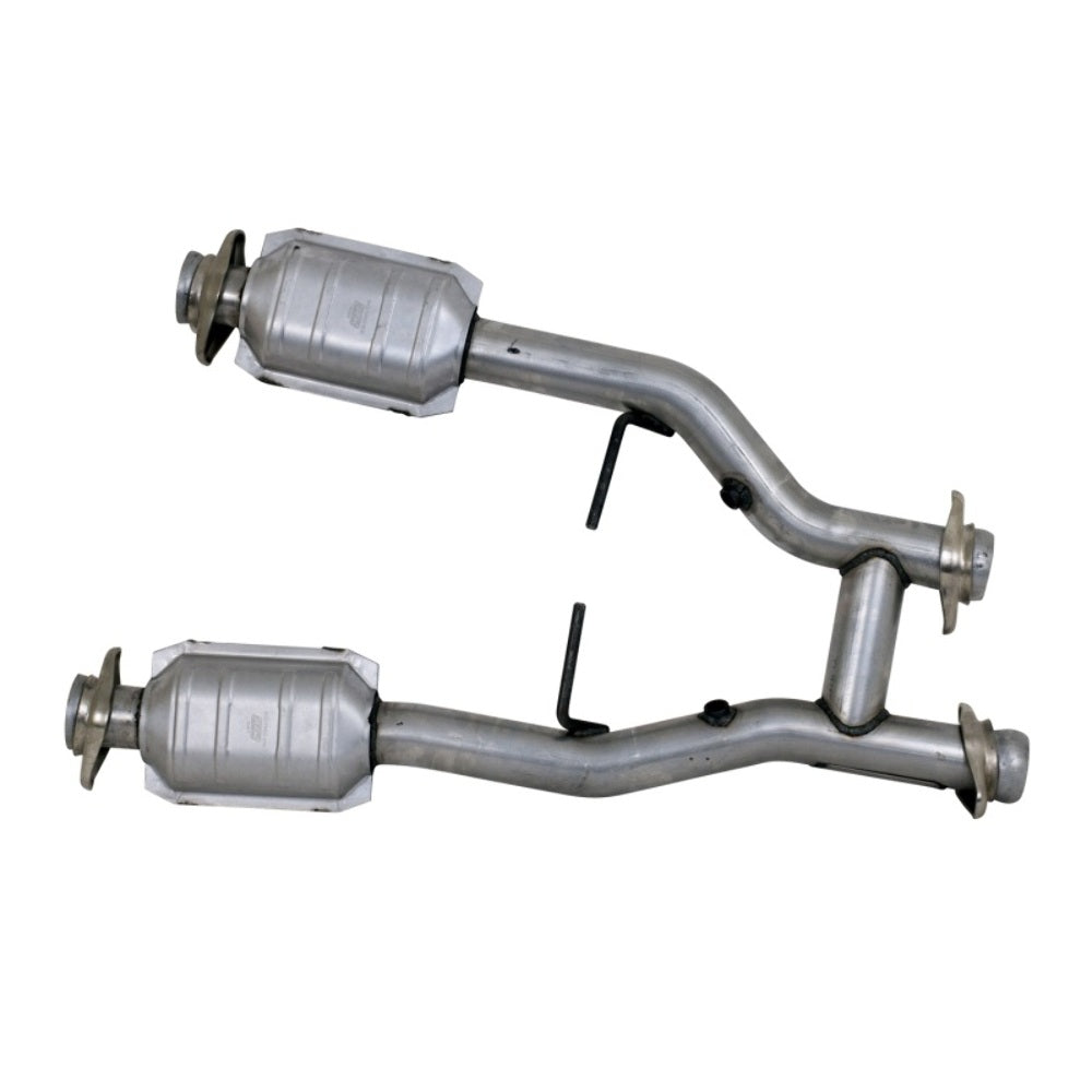 Fits 1996-2004 Mustang GT/Cobra/Mach 1 2.5 Short Mid H Pipe W/Converters 1538
