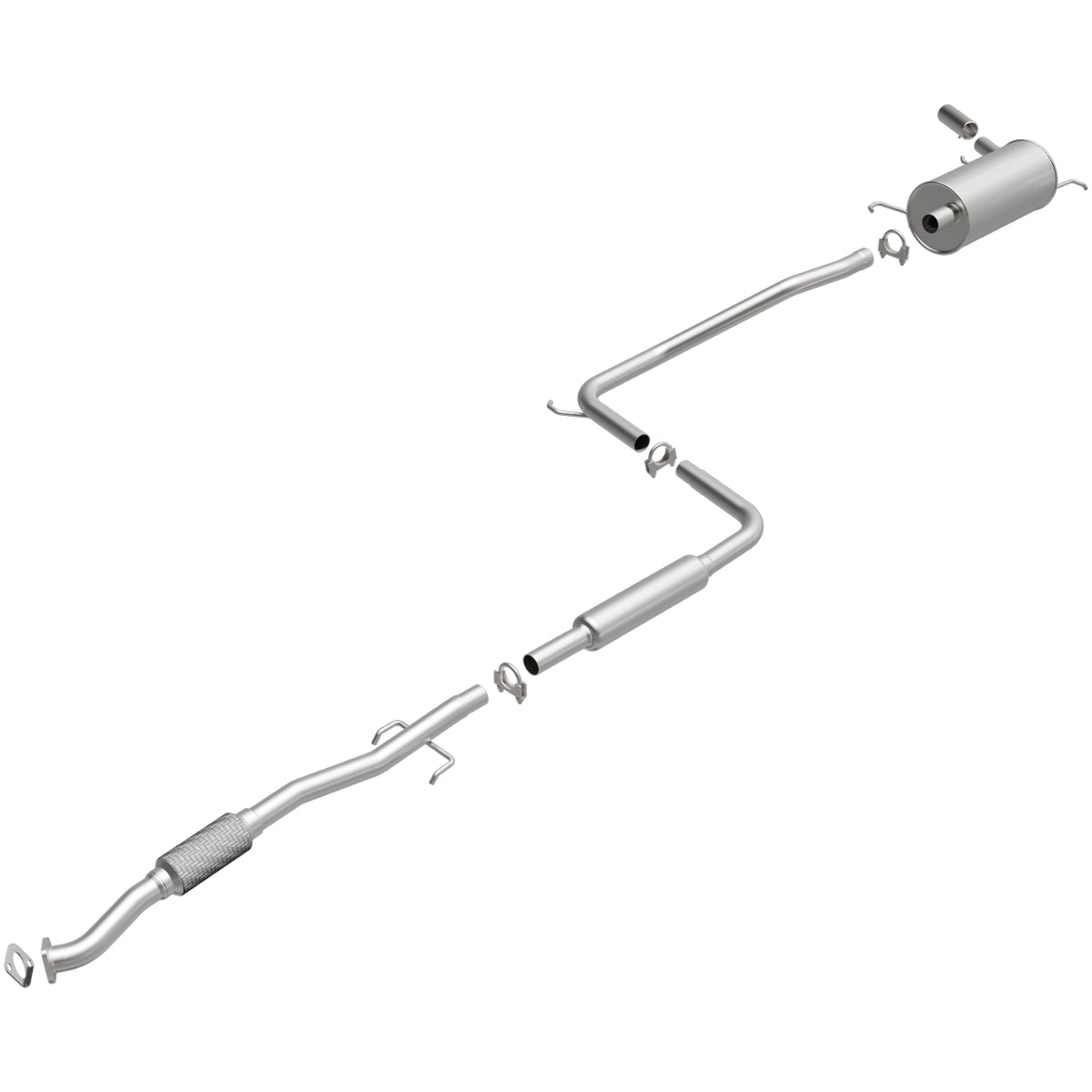 t Fits 1997-1999 Ford Escort Direct-Fit Replacement Exhaust System 106-0581 Brexhaust