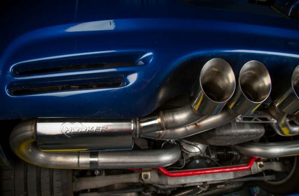 Hooker Fits 1997-2004 Chevrolet Corvette; Axle-Back Exhaust System - 70401343-RHKR for 1997-2004 Chevy Corvette