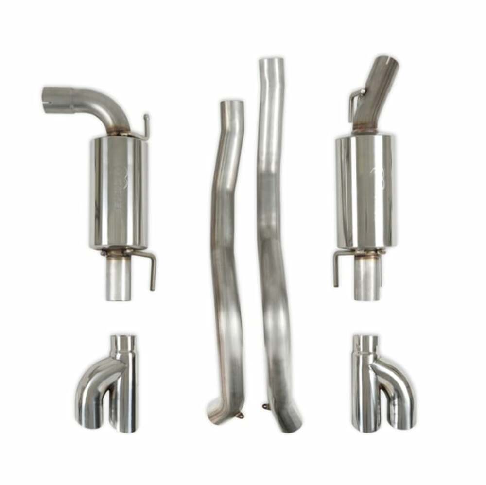 Hooker Fits 1998-2002 Chevrolet Camaro; Cat-Back Dual Exhaust System - 70501432-RHKR for 1998-2002 Chevy Camaro