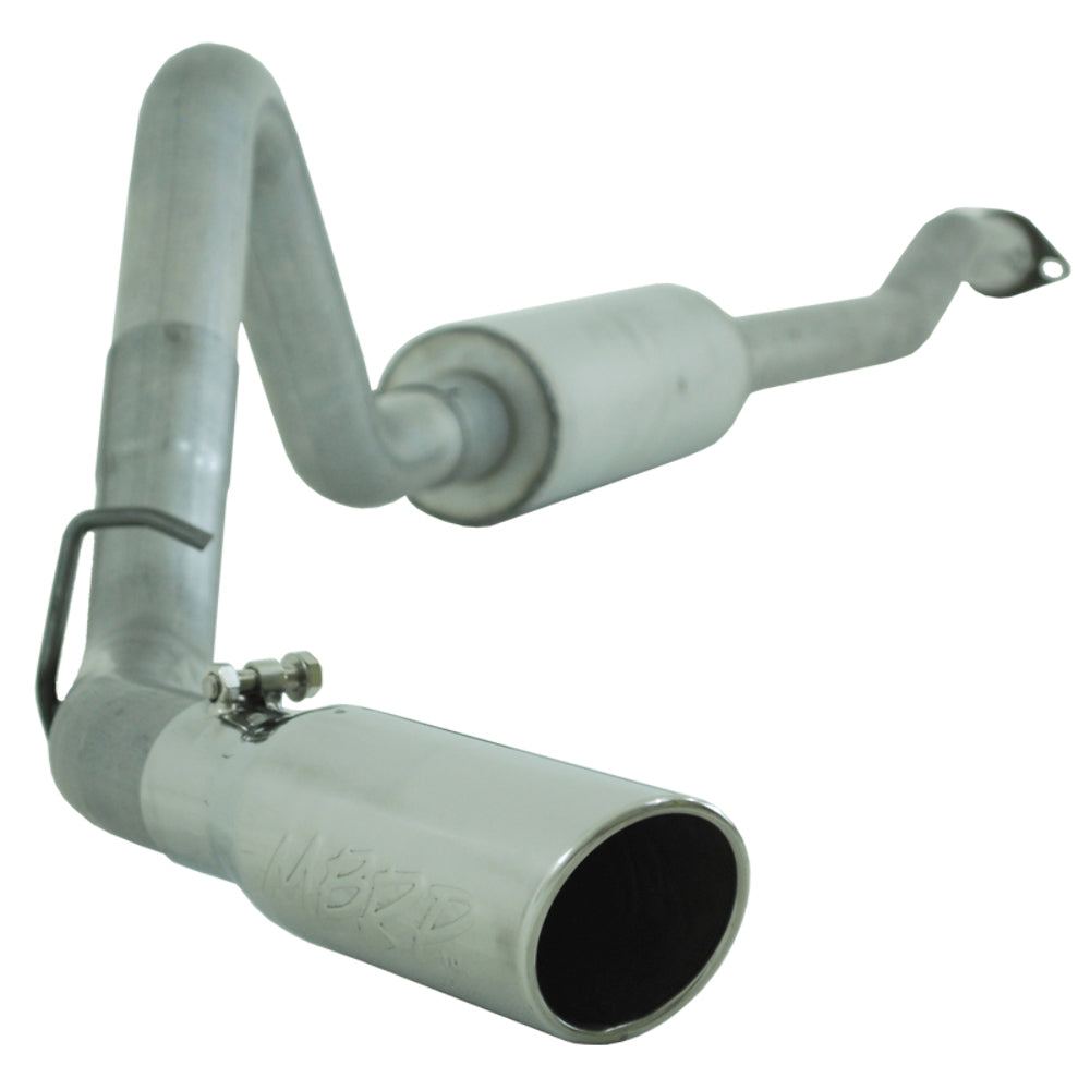 MBRP cat-back exhaust system fits 1998-2002 Ford Ranger single side exit aluminized steel S5226AL 2 inch inlet/outlet