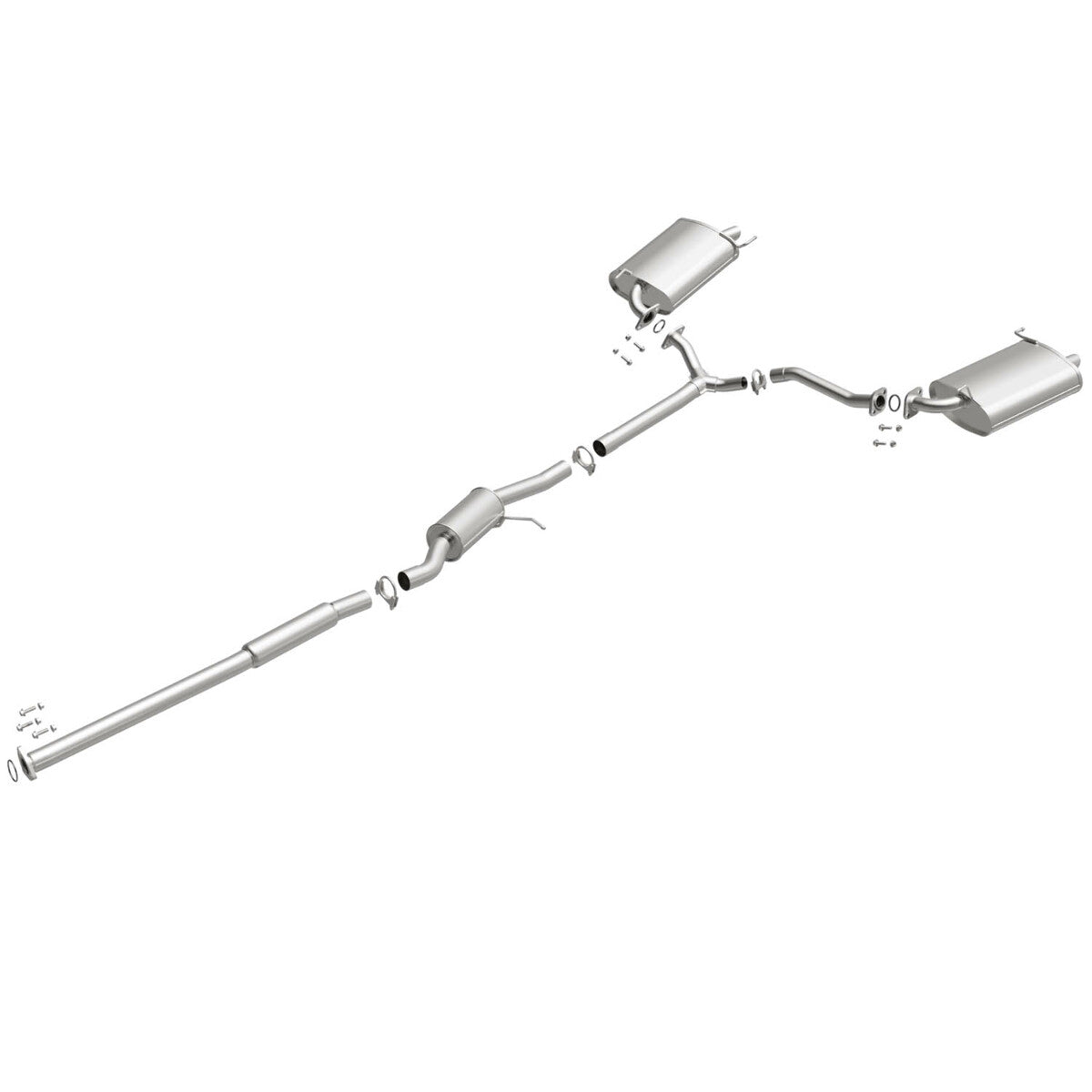 Fits 1998-2002 Honda Accord 3.0L Direct-Fit Replacement Exhaust System 106-0323 aluminized steel