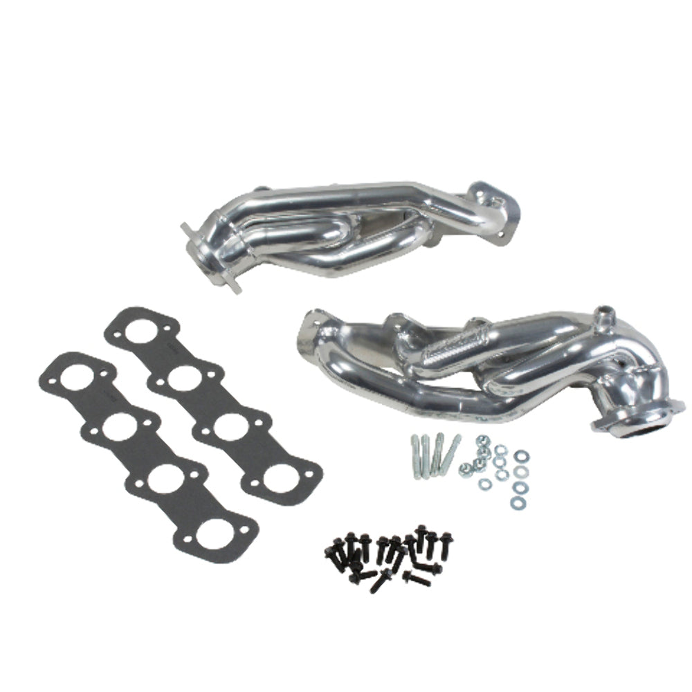 Fits 1999-03 Ford F150/1997-02 Ford Exp 5.4L 1-5/8 Shorty Headers-Silver-35180 for 1999-1903 Ford F-150 ceramic coated chrome