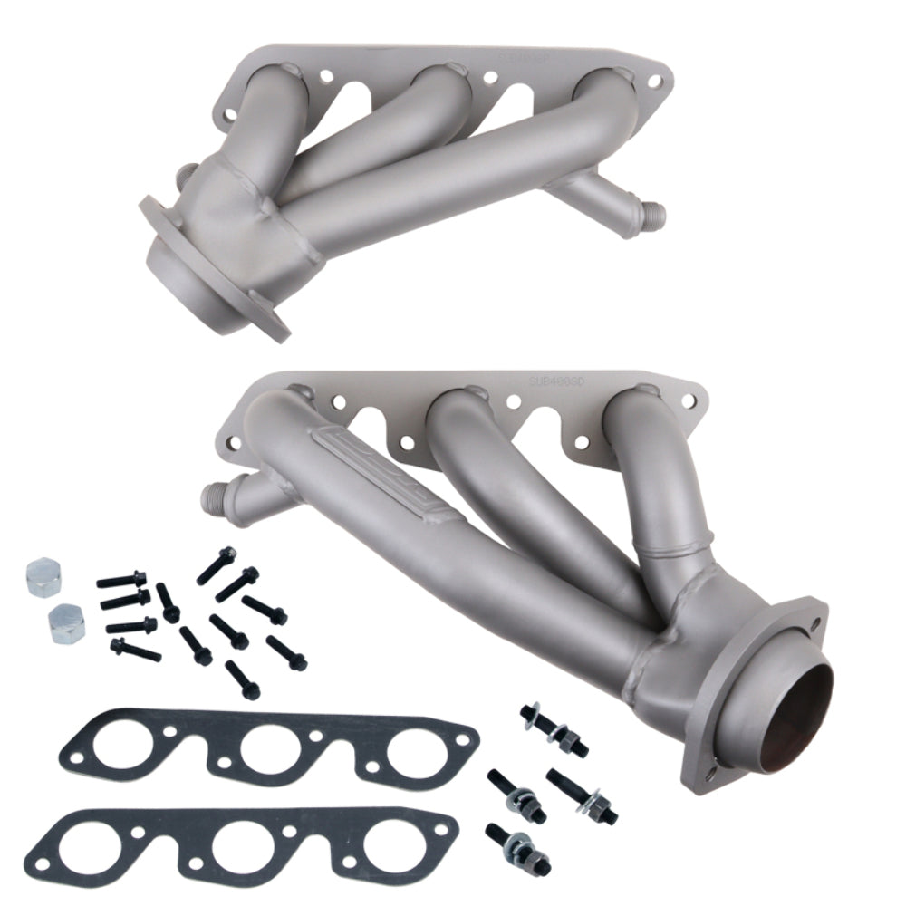 Fits 1999-04 Mustang 3.8L 3.9L V6 1-5/8 Shorty Headers (Titanium Ceramic)-4008 for 1999-1904 Mustang ceramic coated polished