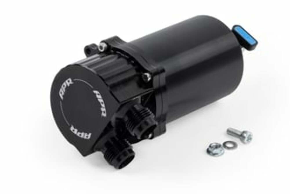 APR Fits 1999-2001 911 Porsche Universal Catch Can (AN Fittings) for Audi and VW billet aluminum black