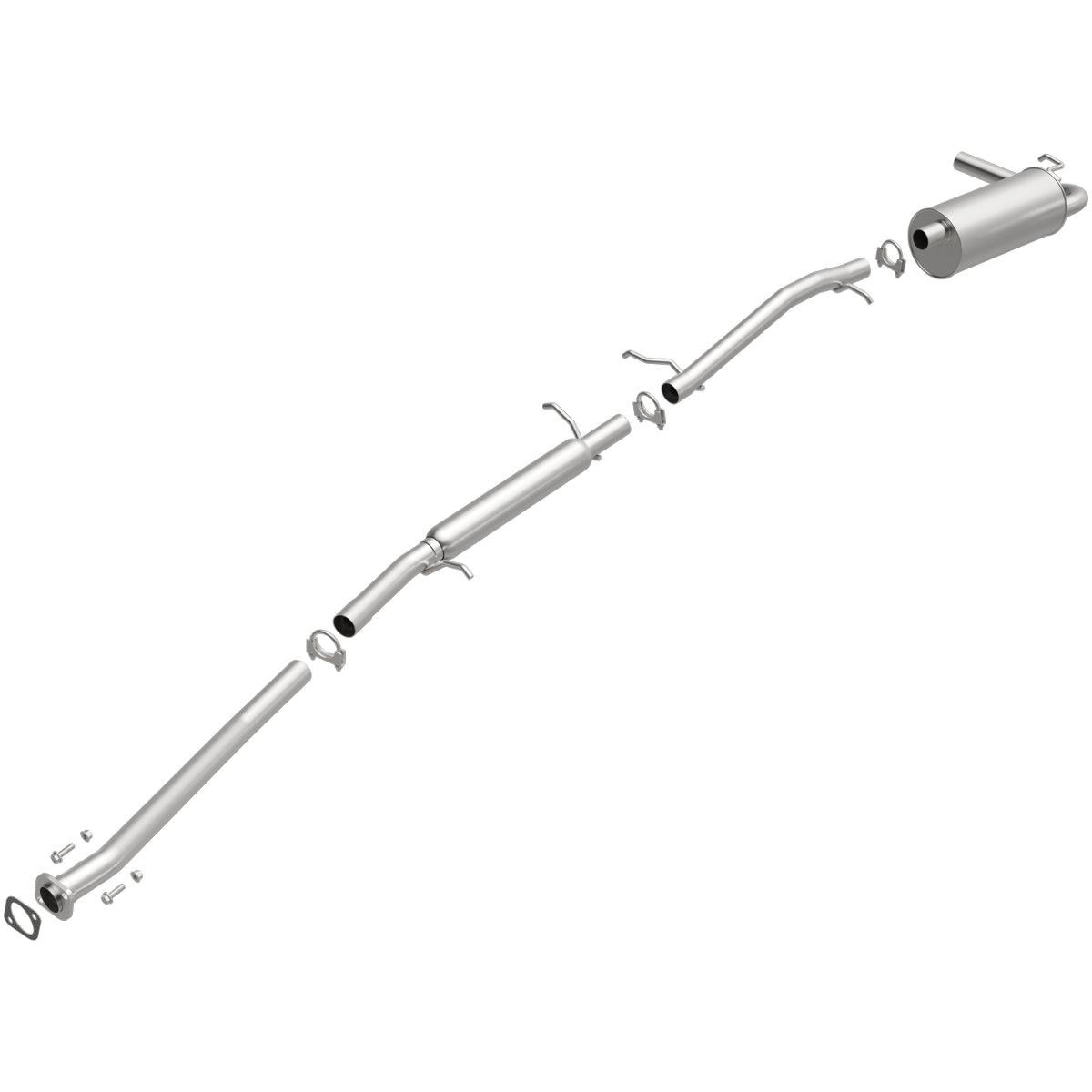 Fits 1999-2002 Nissan Quest Direct-Fit Replacement Exhaust System 106-0641 aluminized steel