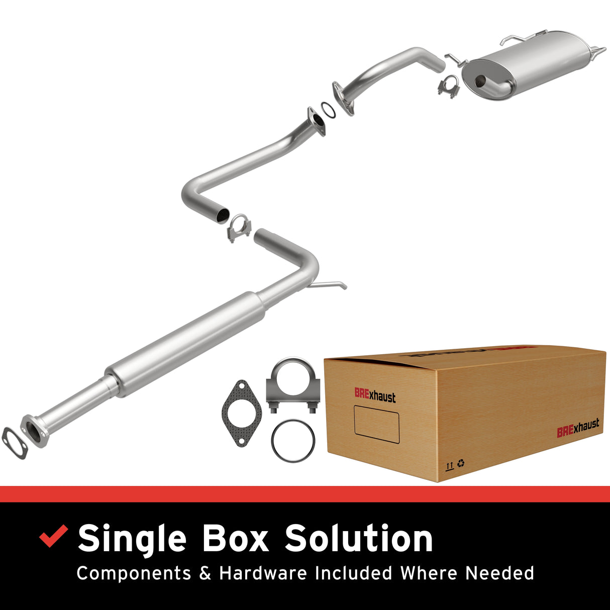 Fits 1999-2003 Nissan Maxima Direct-Fit Replacement Exhaust System 106-0123 aluminized steel