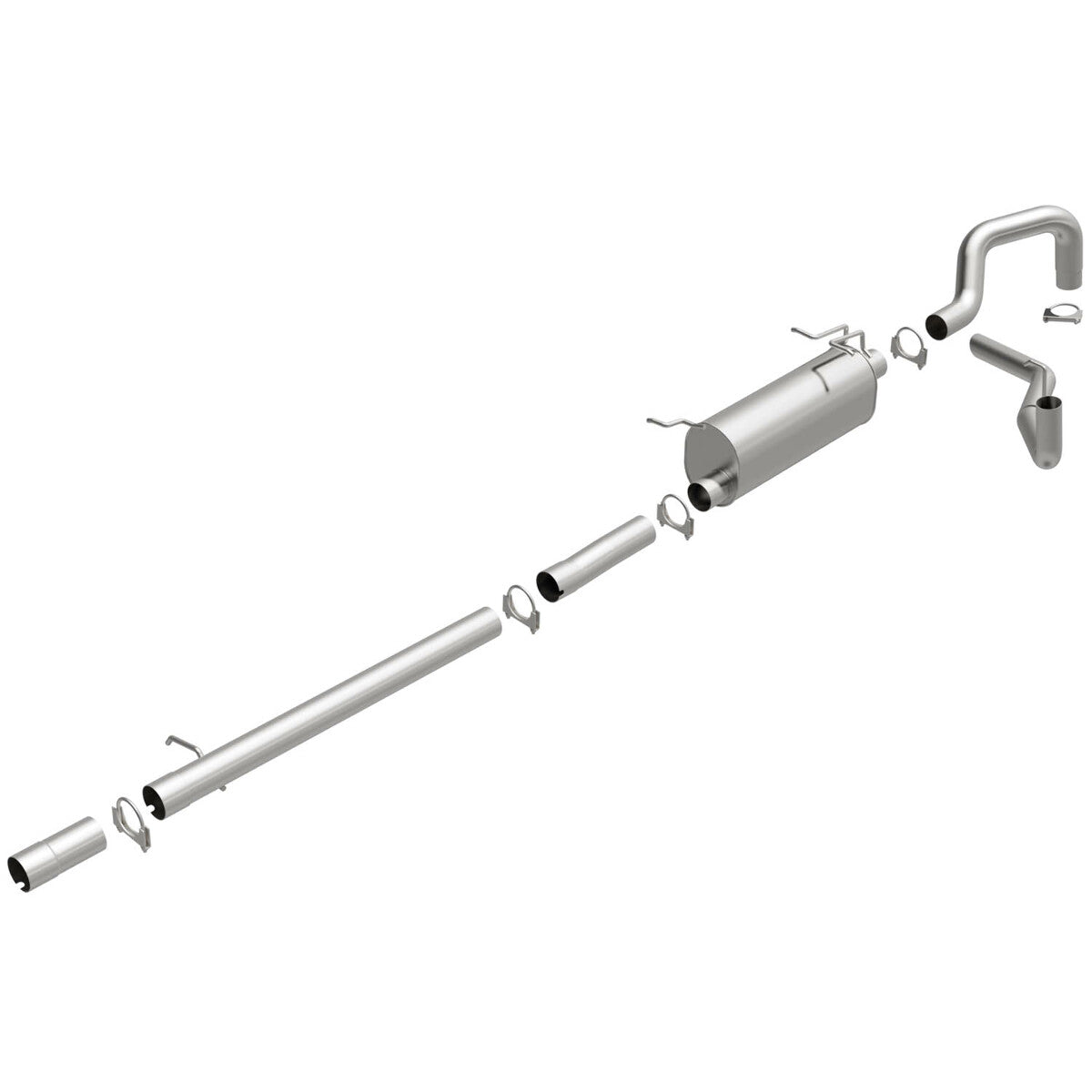 Fits 1999-2004 Ford Direct-Fit Replacement Exhaust System 106-0007 aluminized steel