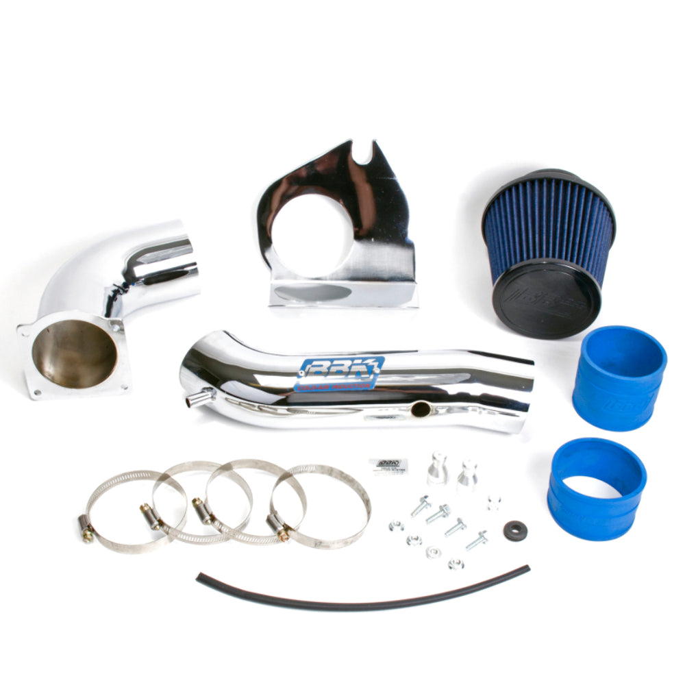 Fits 1999-2004 Ford Mustang V6 Cold Air Intake Fenderwell Style-Chrome-1719
