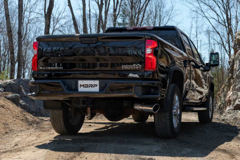MBRP performance muffler fits Chevy Silverado 2500 single side exit Armor Pro Series T304 stainless steel S6059304