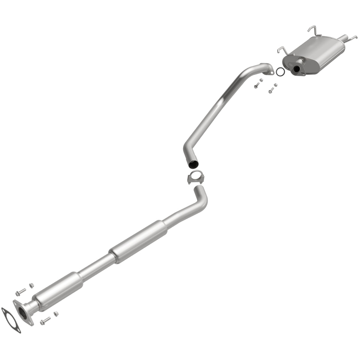 Fits 2000-2001 Nissan Sentra 1.8L Direct-Fit Replacement Exhaust System 106-0084 aluminized steel