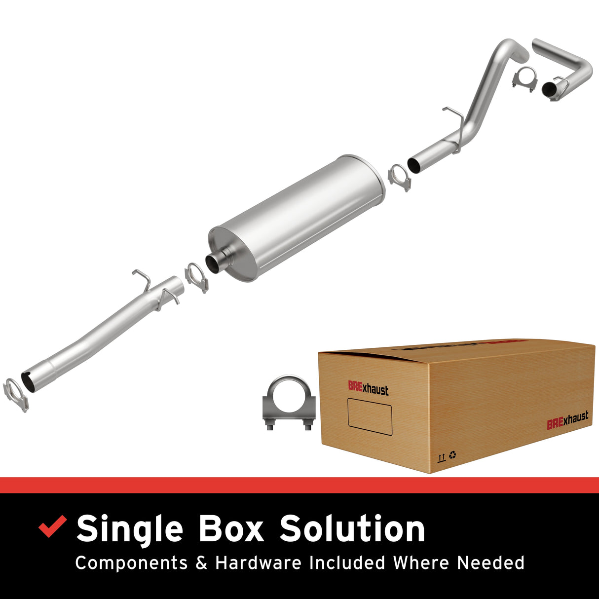 t Fits 2000-2003 Dodge Dakota 3.9L Direct-Fit Replacement Exhaust System 106-0542 Brexhaust