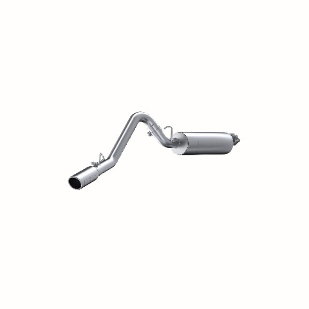 MBRP cat-back exhaust system fits 2000-2004 Jeep single side exit aluminized steel S5500AL 2 inch inlet/outlet
