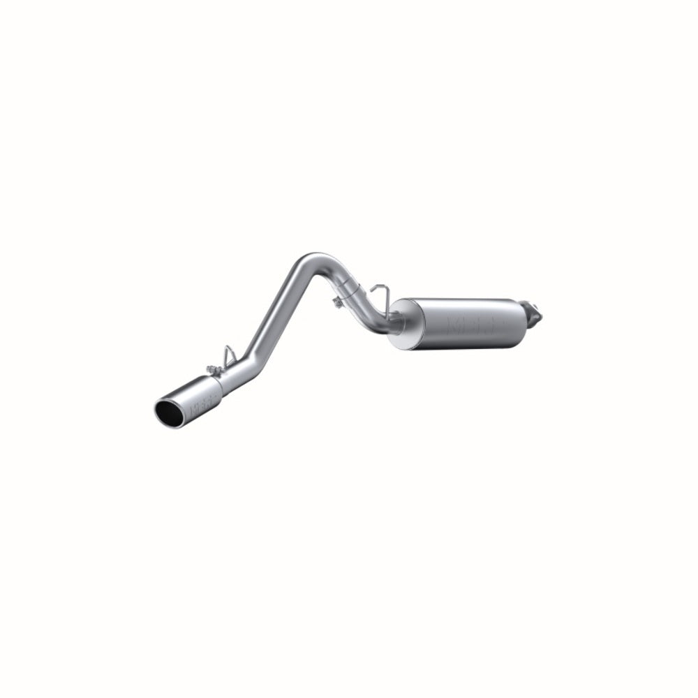MBRP cat-back exhaust system fits 2000-2004 Jeep single side exit aluminized steel S5500AL 2 inch inlet/outlet