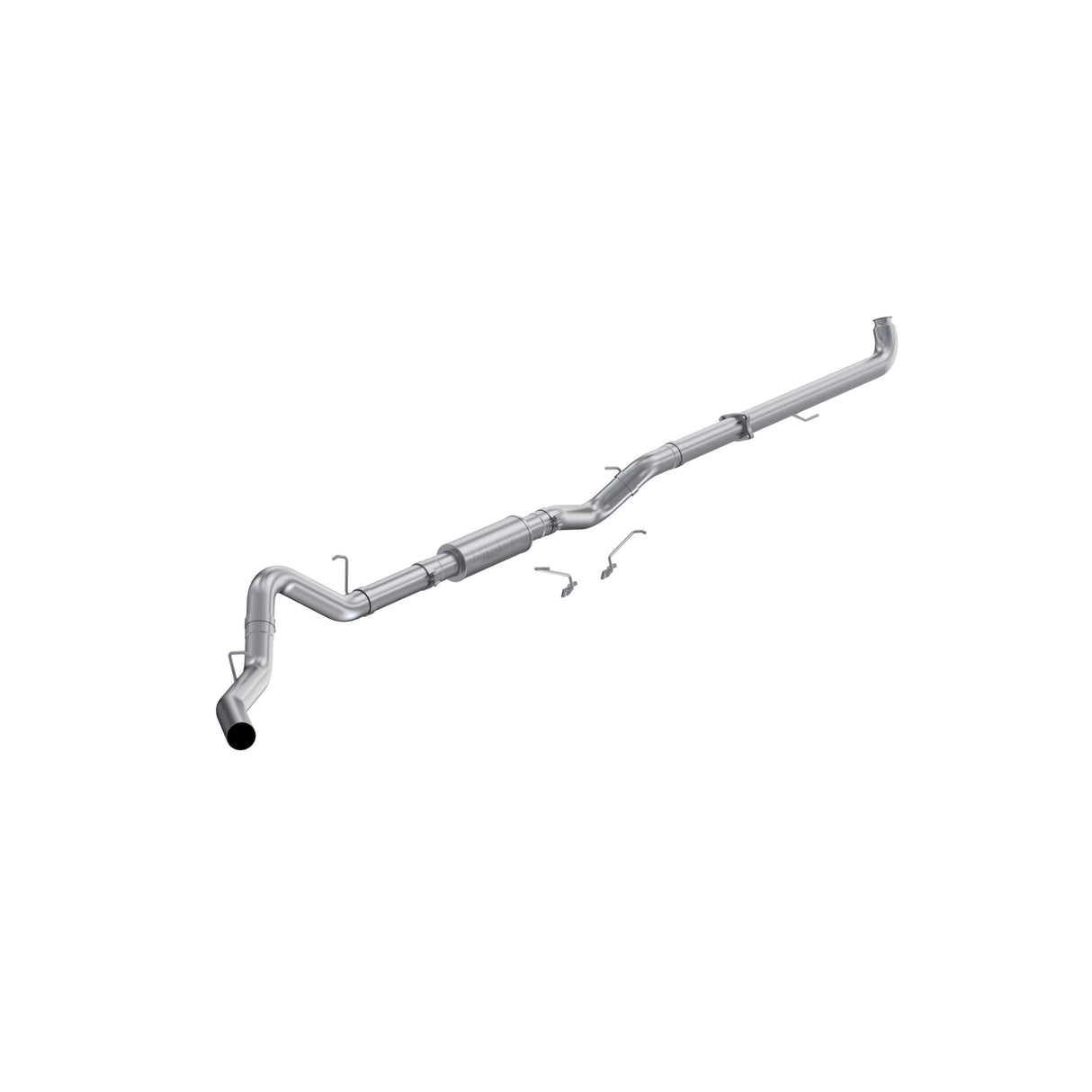 MBRP downpipe-back exhaust system fits 2001-2004 Chevy Silverado 2500 single side exit aluminized steel S6005P 4 inch inlet/outlet