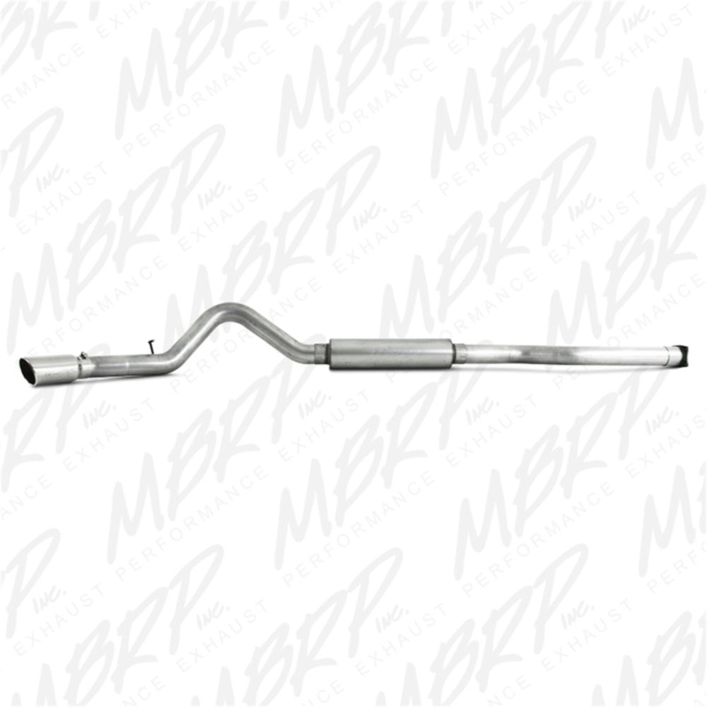 MBRP cat-back exhaust system fits 2001-2005 Chevy Silverado 3500 single side exit aluminized steel S6000AL 4 inch inlet/outlet