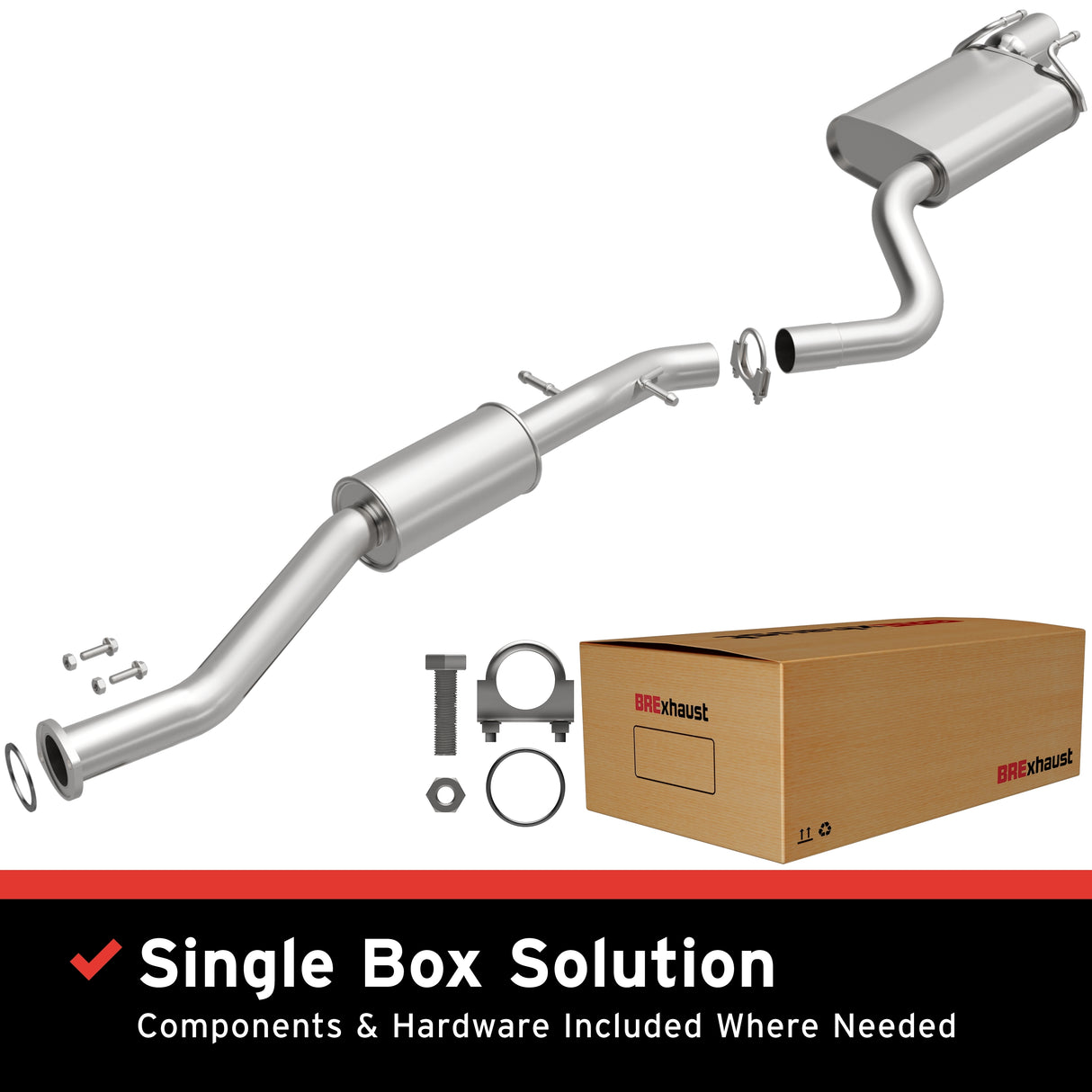 Fits 2001-2005 Lexus IS300 3.0L Direct-Fit Replacement Exhaust System 106-0932 aluminized steel
