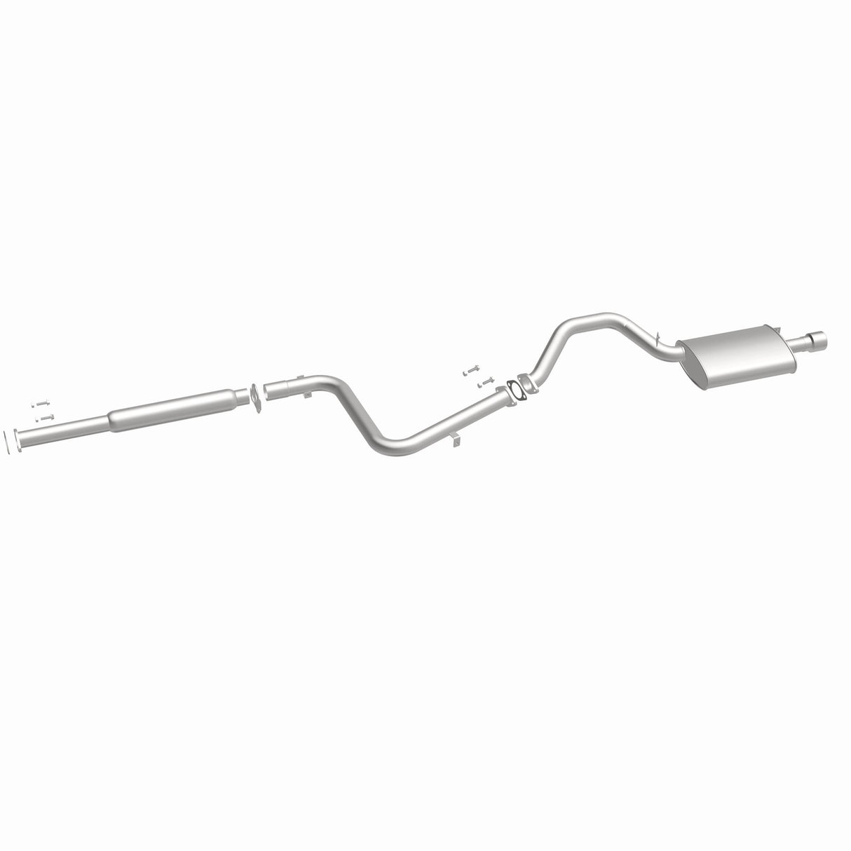 Fits 2001-2005 Mitsubishi Eclipse Direct-Fit Replacement Exhaust System 106-0622 aluminized steel