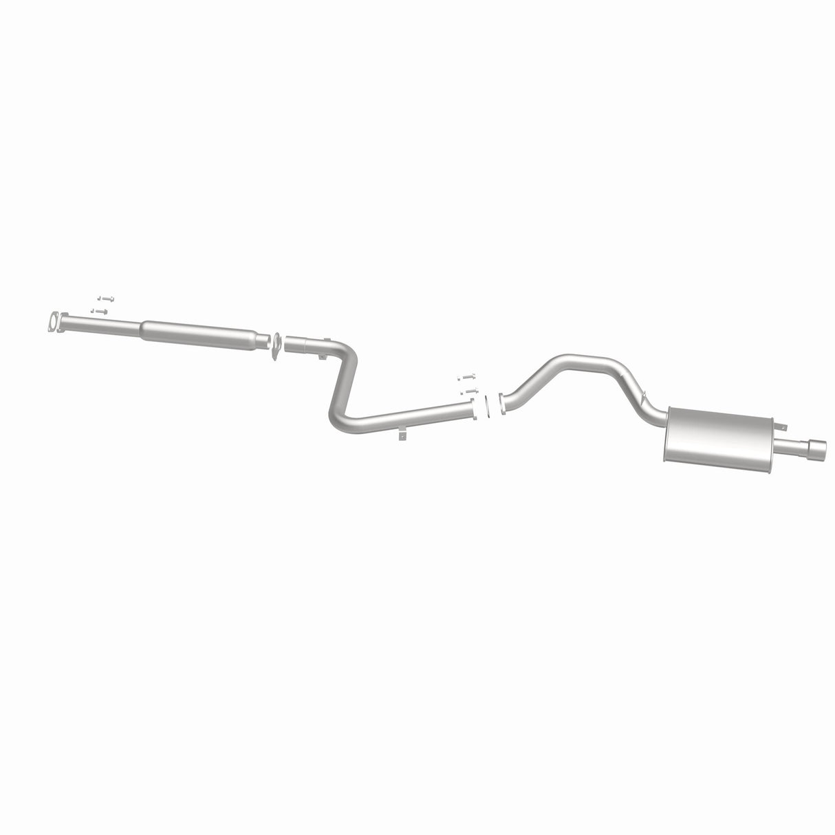 Fits 2001-2005 Mitsubishi Eclipse Direct-Fit Replacement Exhaust System 106-0622 aluminized steel