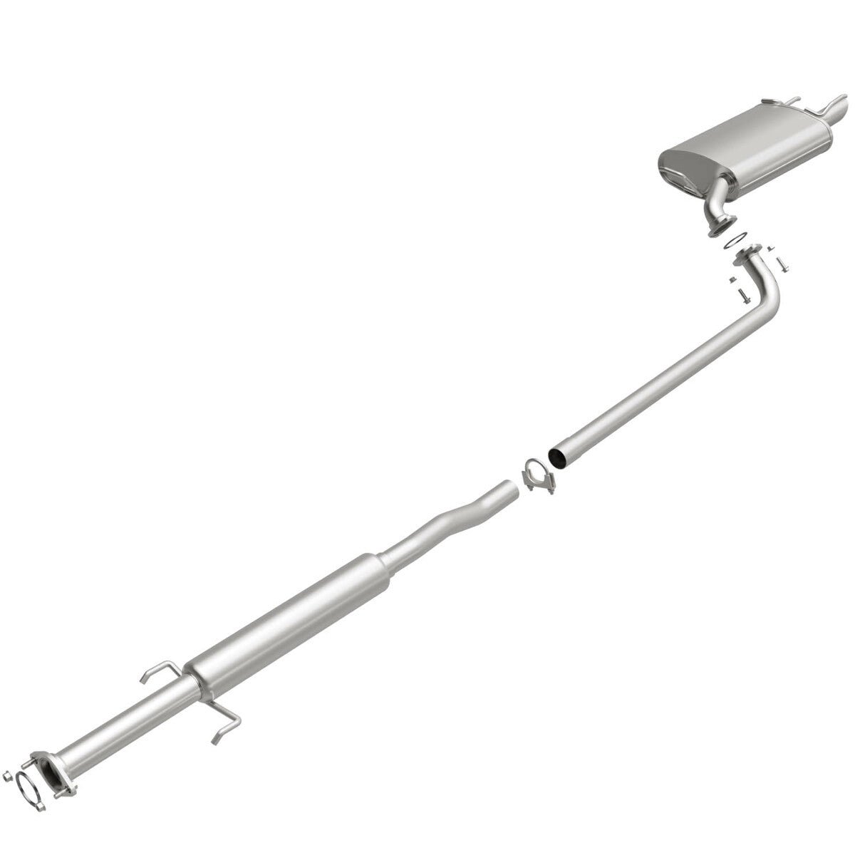 Fits 2002-2006 Toyota Camry Direct-Fit Replacement Exhaust System 106-0274 aluminized steel
