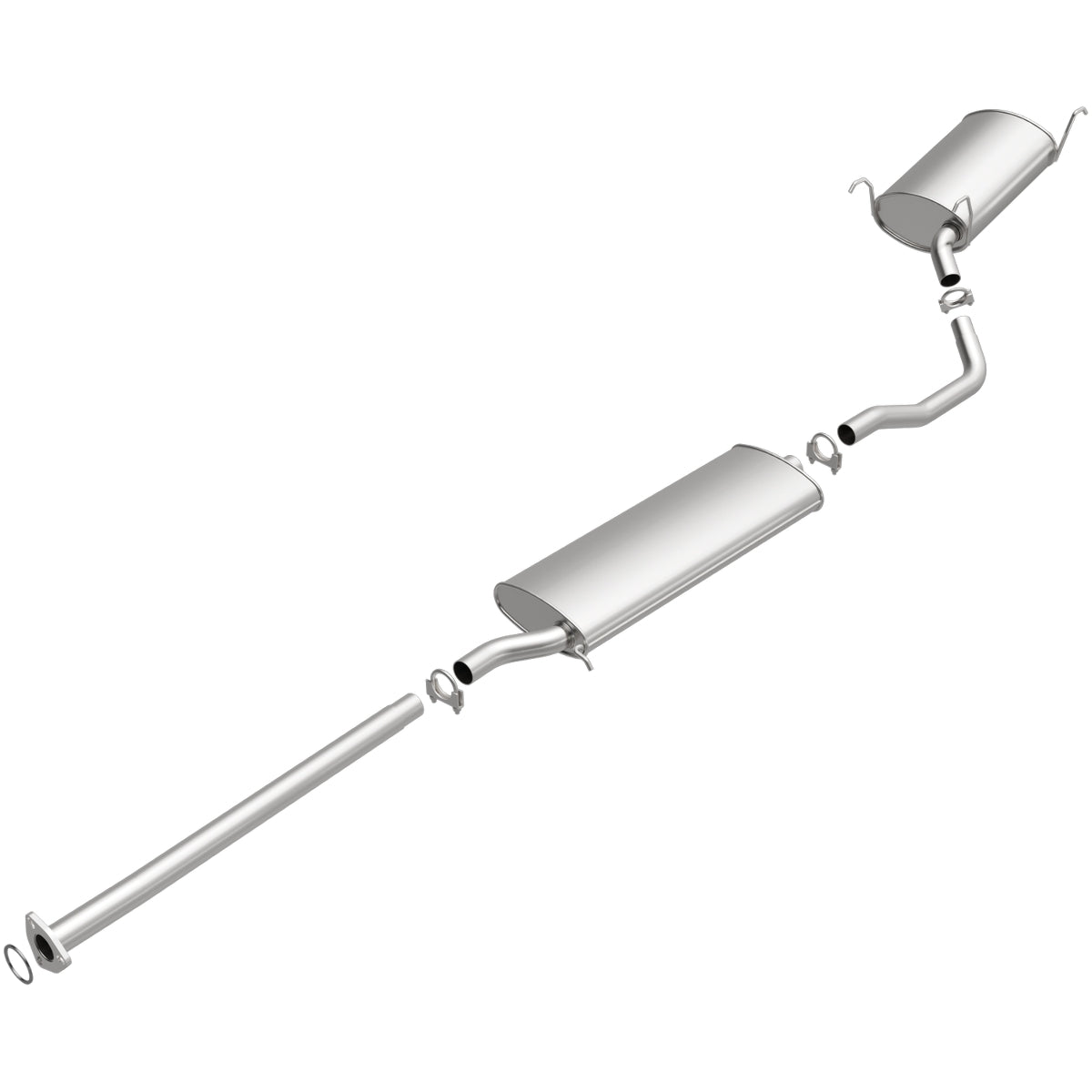 Fits 2003-2004 Honda Pilot Direct-Fit Replacement Exhaust System 106-0261 aluminized steel