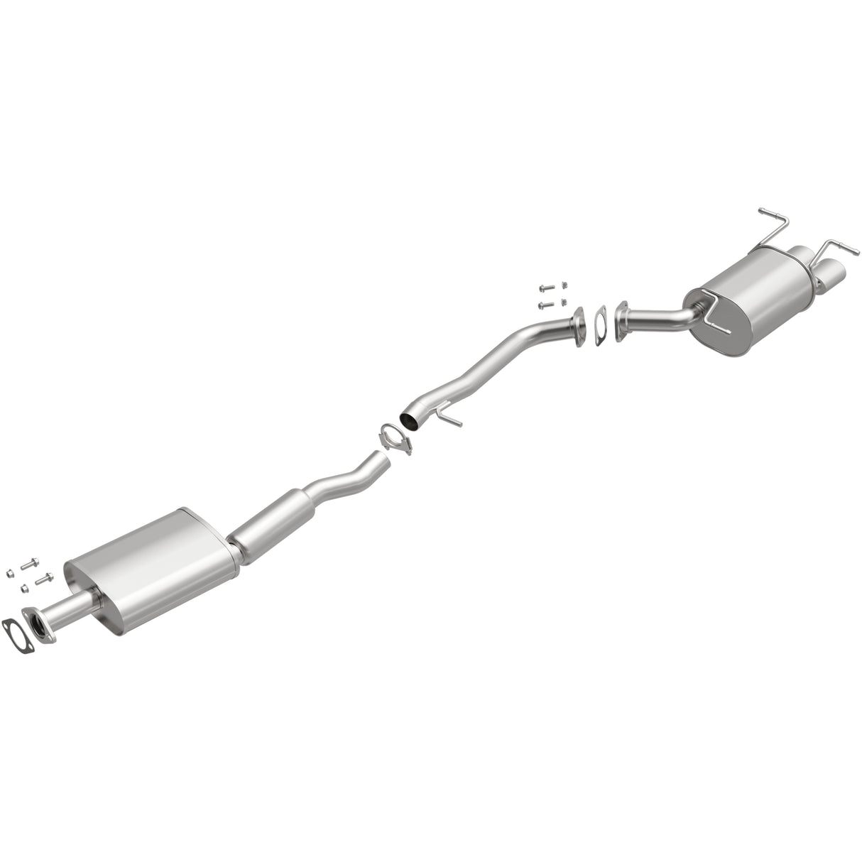 Fits 2003-2004 INFINITI G35 3.5L Direct-Fit Replacement Exhaust System 106-0160 aluminized steel