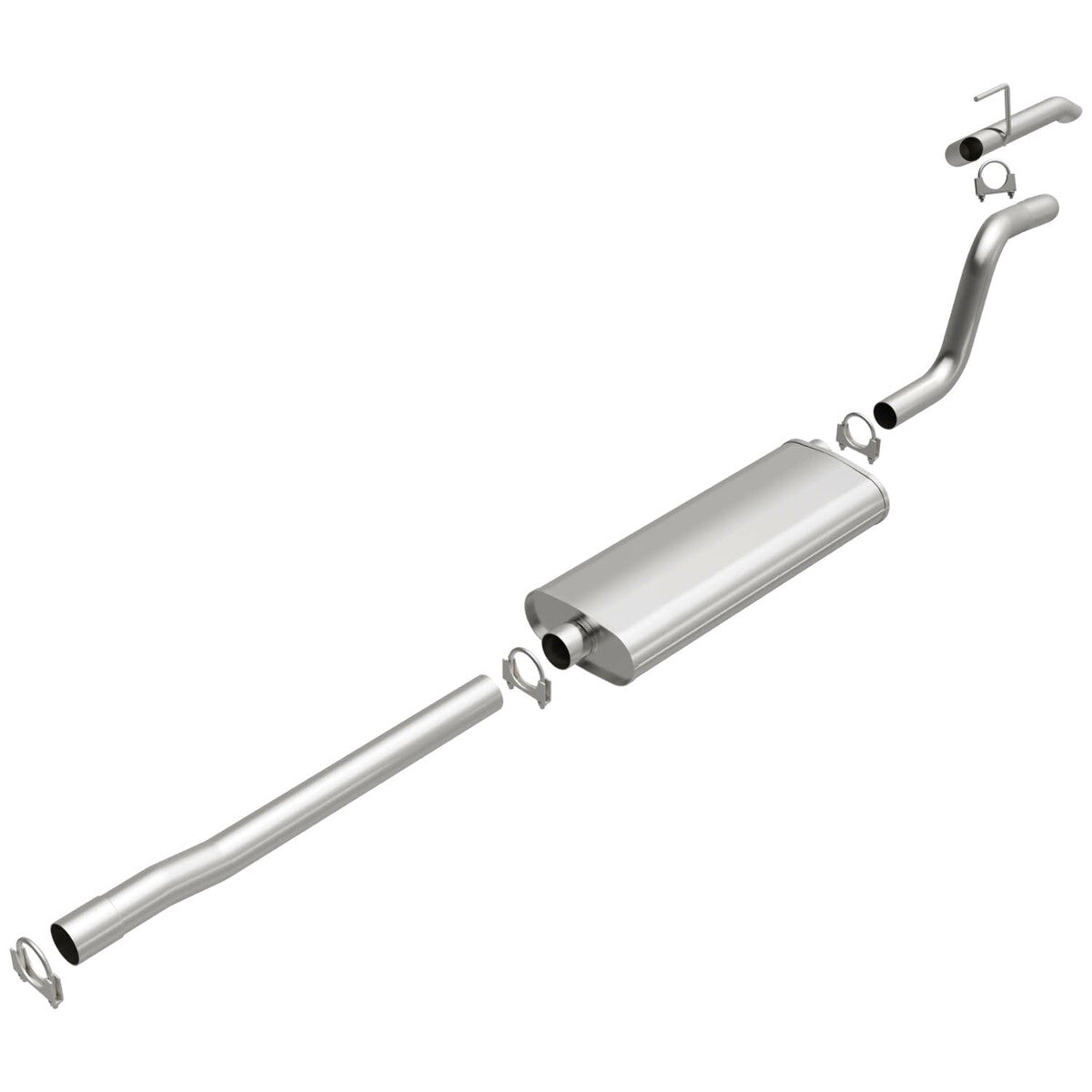 Fits 2003-2004 Jeep Grand Cherokee 4.7L Direct-Fit Replacement Exhaust 106-0576 aluminized steel