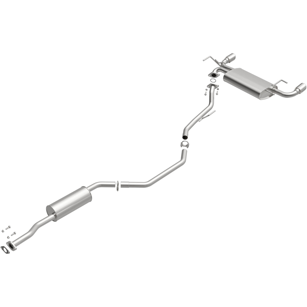 Fits 2003-2007 Nissan Murano 3.5L Direct-Fit Replacement Exhaust System 106-0098 aluminized steel