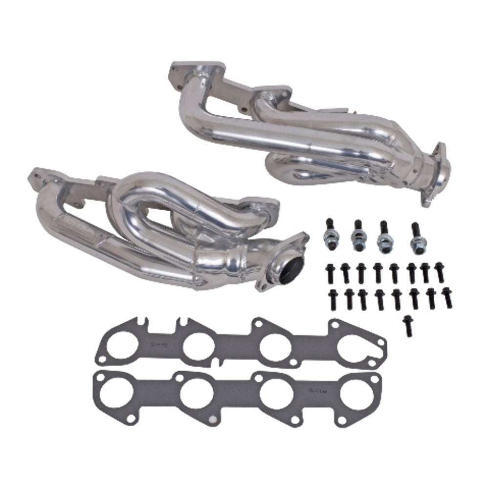Fits 2003-2008 Dodge Ram 1500 Truck 5.7L Hemi 1-3/4 Shorty Headers-Silver-40090 ceramic coated polished