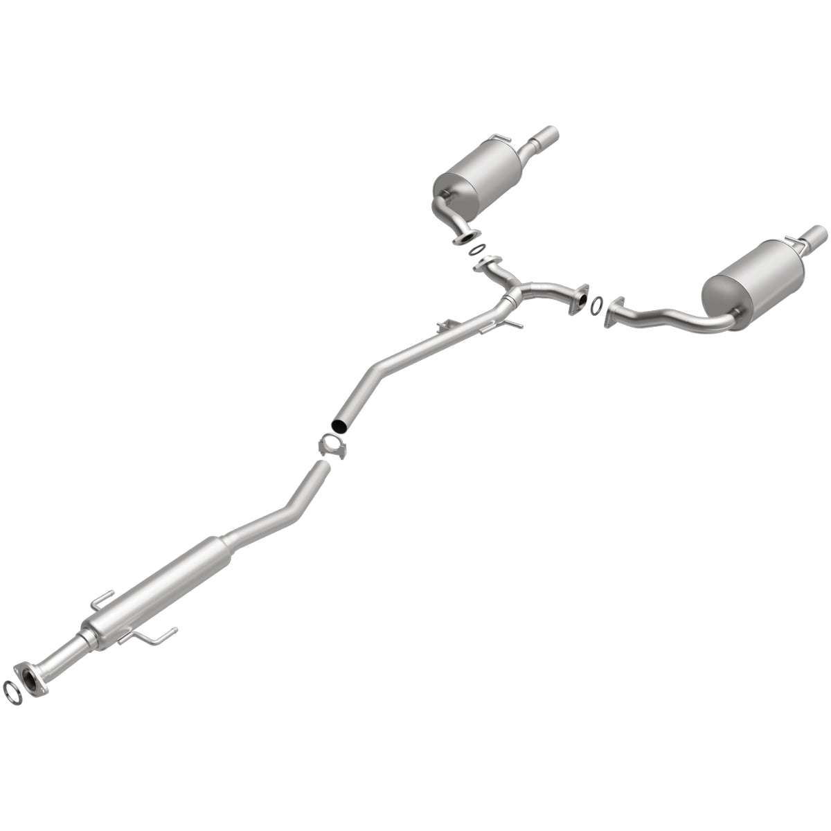 Fits 2003-2008 Mazda 6 2.3L Direct-Fit Replacement Exhaust System 106-0227 aluminized steel