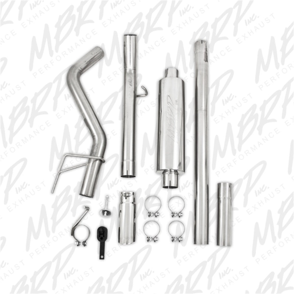 MBRP cat-back exhaust system fits 2003-2010 Dodge Ram 2500 single side exit Armor Plus Series T409 stainless steel S5148409 3 inch inlet/outlet