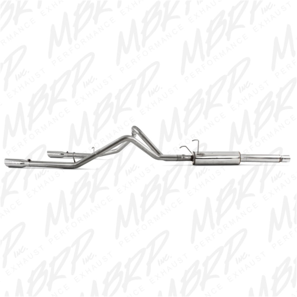 MBRP cat-back exhaust system fits Dodge Ram 1500 dual split rear exit Armor Plus Series T409 stainless steel S5108409 2 inch inlet/outlet