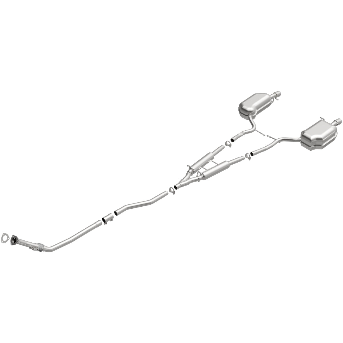 Fits 2004-2005 Audi A4 Quattro 1.8L Direct-Fit Replacement Exhaust 106-0317 aluminized steel