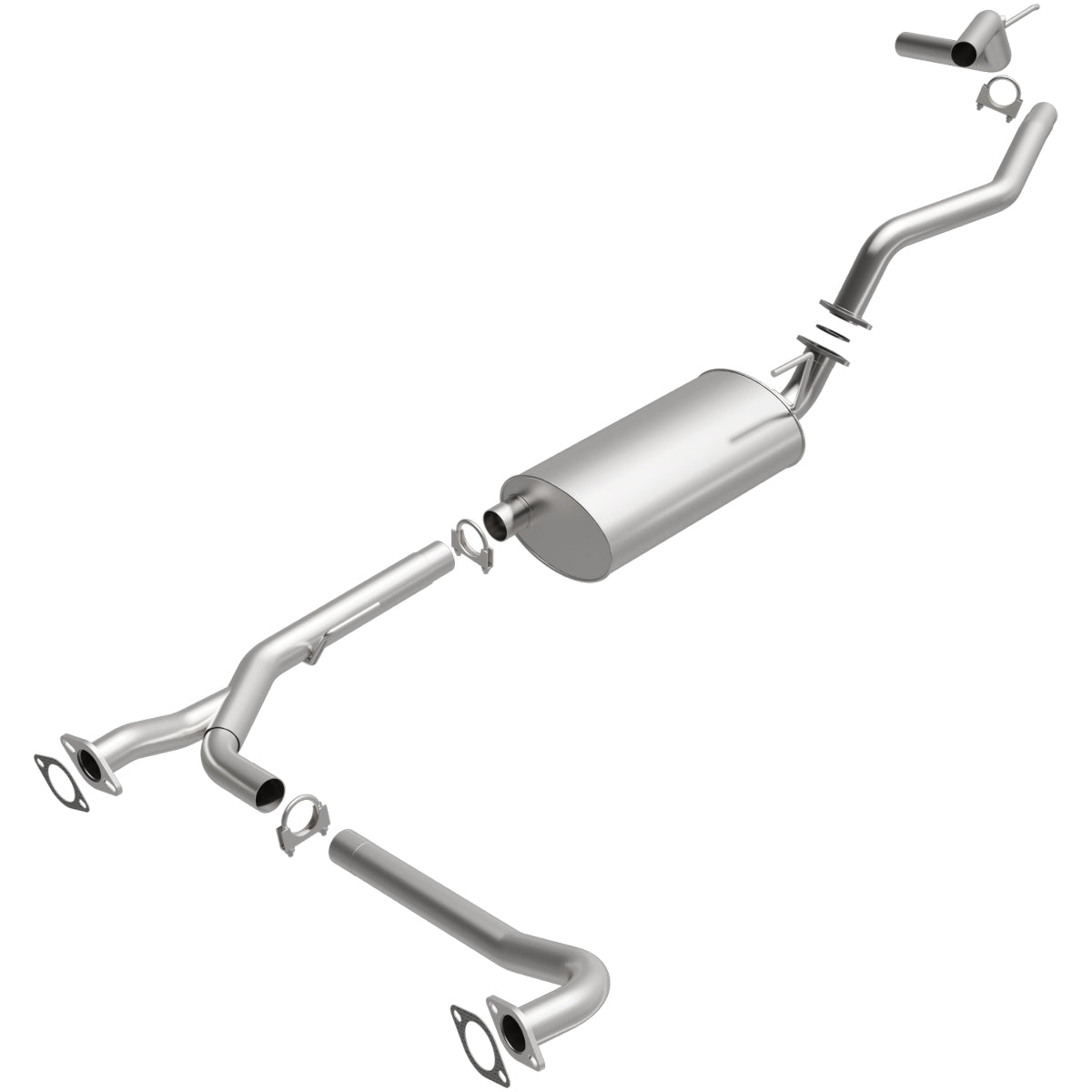 Fits 2004-2006 INFINITI QX56 5.6L Direct-Fit Replacement Exhaust System 106-0064 aluminized steel
