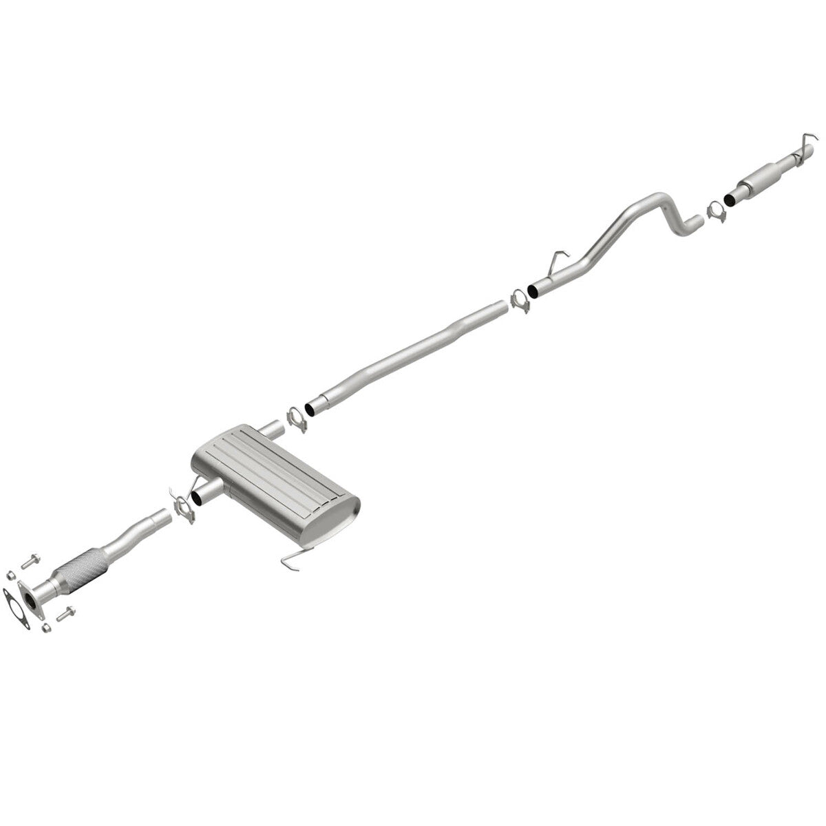 Fits 2004-2007 Ford Freestar Direct-Fit Replacement Exhaust System 106-0221 aluminized steel