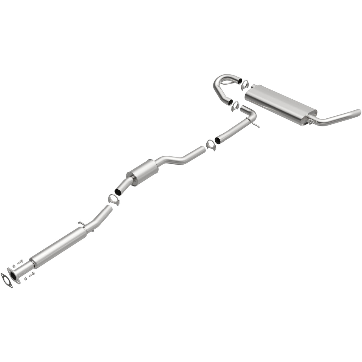 Fits 2004-2007 Saturn Vue 3.5L Direct-Fit Replacement Exhaust System 106-0374 aluminized steel
