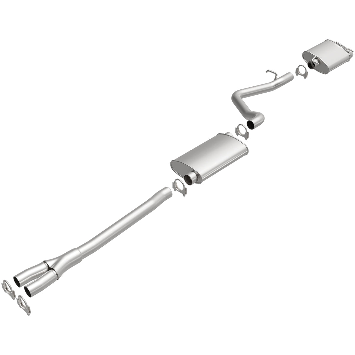 Fits 2005-2008 Dodge Magnum Direct-Fit Replacement Exhaust System 106-0439 aluminized steel