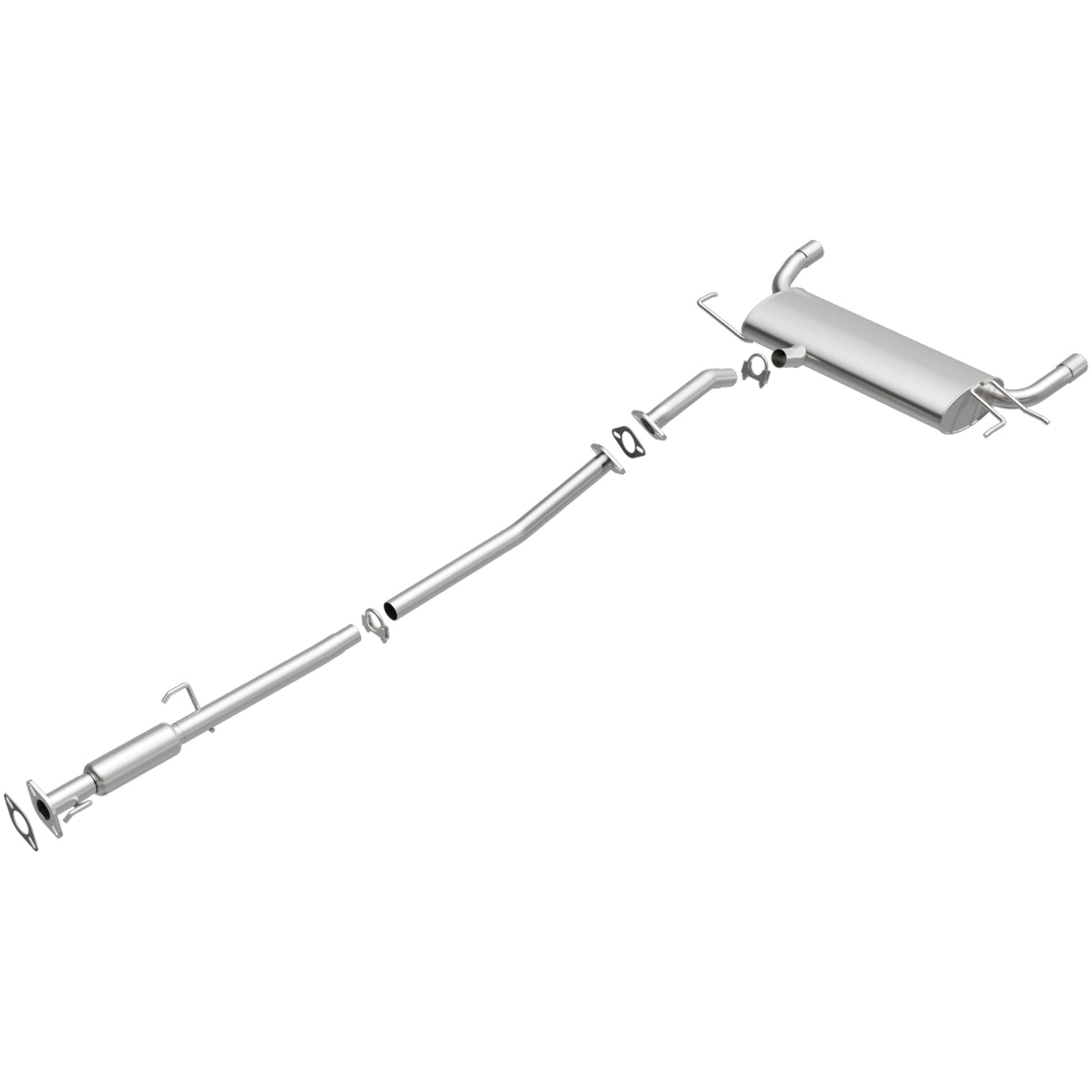 Fits 2005-2008 Hyundai Tucson Direct-Fit Replacement Exhaust System 106-0660 aluminized steel