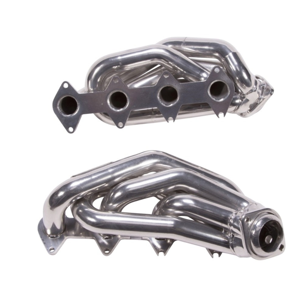 Fits 2005-2010 Mustang GT 1-5/8 Shorty Tuned Length Headers-Silver-16120 ceramic coated polished