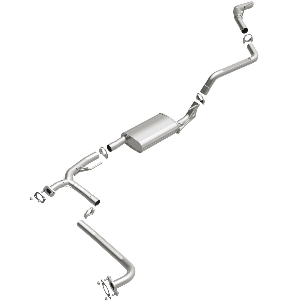 Fits 2005-2012 Nissan Pathfinder 4.0L Direct-Fit Replacement Exhaust 106-0066 aluminized steel