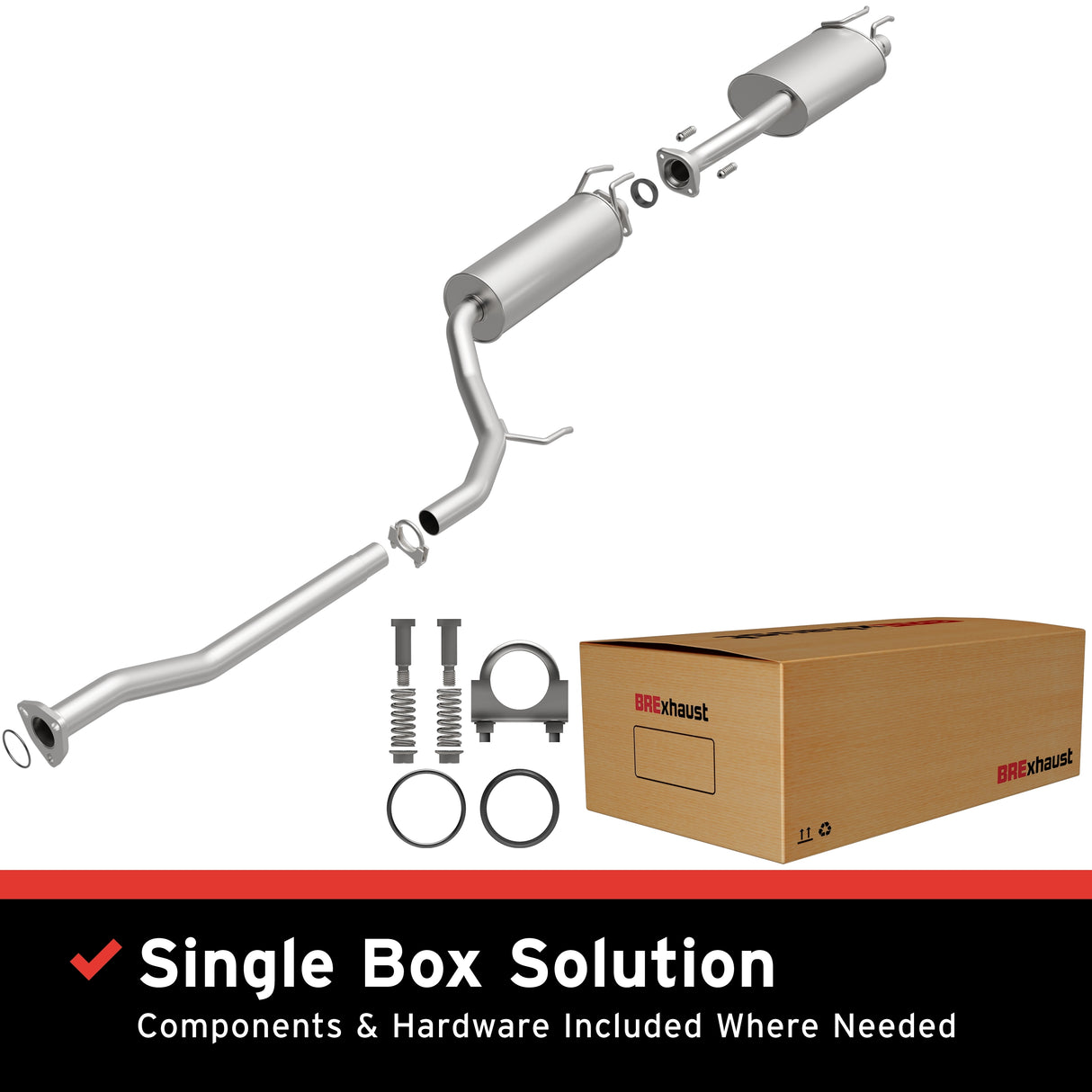 Fits 2006-2011 Honda Civic 2.0L Direct-Fit Replacement Exhaust System 106-0269 aluminized steel