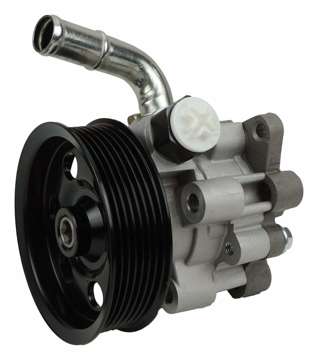 Fits 2007-10 WK Grand Cherokee 3.0L Power Steering Pump Pulley; 52124461AB steel black