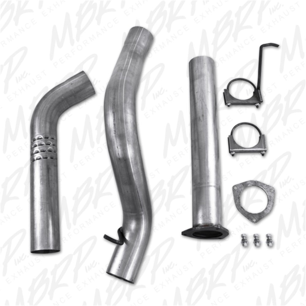 MBRP filter-back exhaust system fits 2007-2010 Chevy Silverado 3500 single side exit aluminized steel S6026P 4 inch inlet/outlet