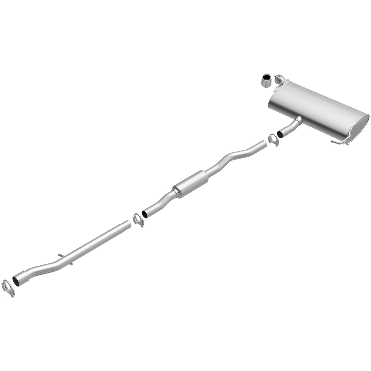 Fits 2007-2011 Jeep Direct-Fit Replacement Exhaust System 106-0463 aluminized steel