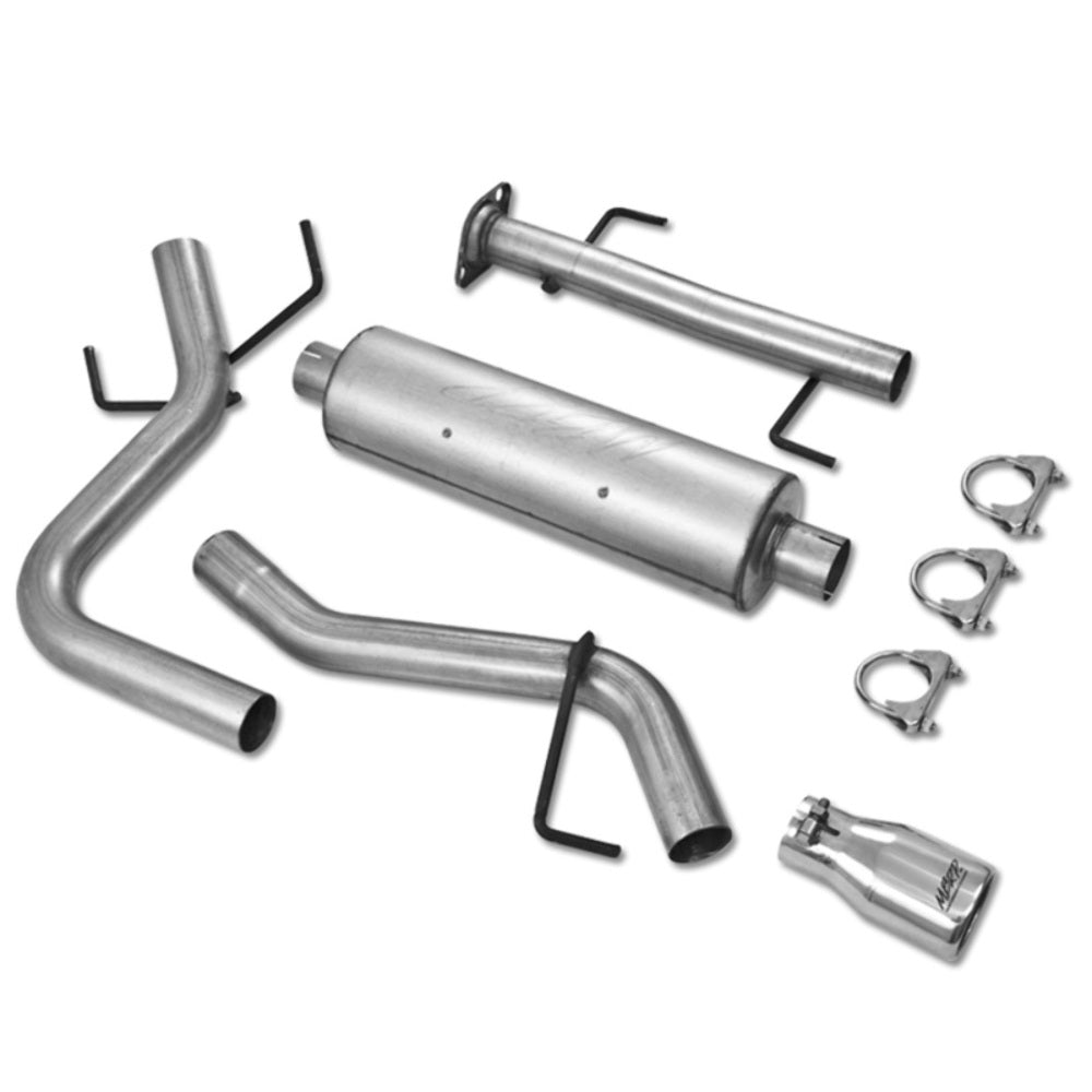 MBRP cat-back exhaust system fits 2007-2014 Toyota single rear exit aluminized steel S5308AL 2 inch inlet/outlet