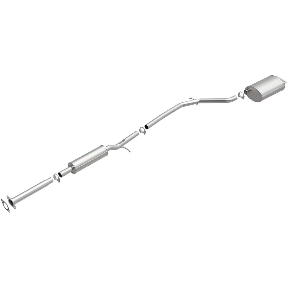 Fits 2008-2012 Ford Taurus Direct-Fit Replacement Exhaust System 106-0639 aluminized steel