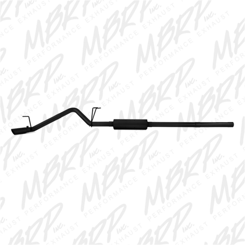 MBRP cat-back exhaust system fits 2009-2010 Dodge Ram 1500 single side exit aluminized steel black coated S5142BLK 3 inch inlet/outlet