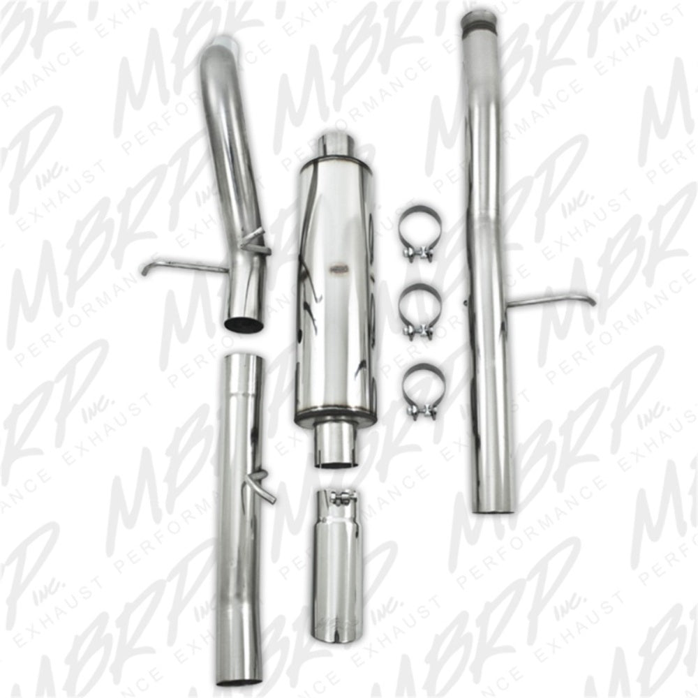MBRP cat-back exhaust system fits 2009-2013 Chevy single side exit Armor Plus Series T409 stainless steel S5060409 3 inch inlet/outlet