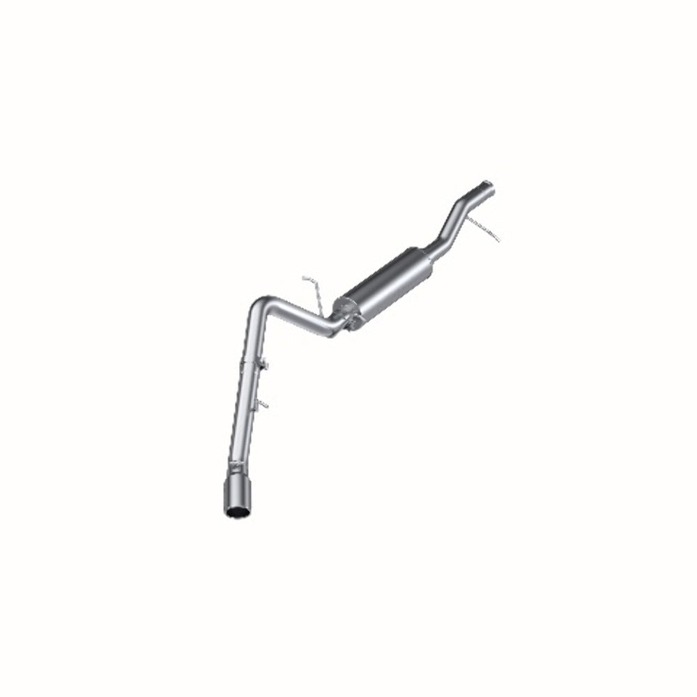 MBRP cat-back exhaust system fits 2009-2013 Chevy single side exit aluminized steel S5062AL 3 inch inlet/outlet