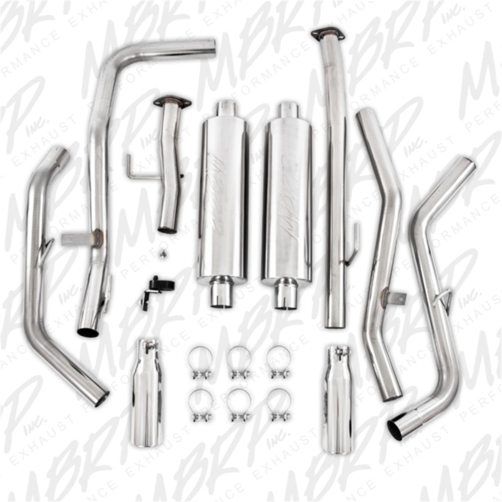 MBRP cat-back exhaust system fits 2009-2021 Toyota Tundra Armor Plus Series T409 stainless steel S5316409 2 inch inlet/outlet